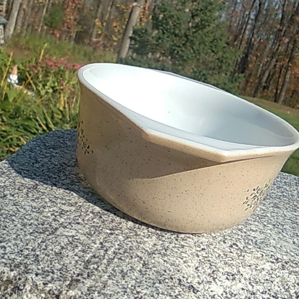 Vintage Pyrex Homestead 1 1/2 Qt Casserole EPLC TAN & BLUE 💙